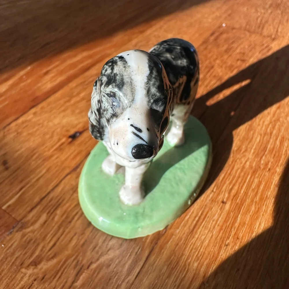 🏆 Vintage Rare Wade England Dog Figurine – Championship Series Spaniel Decor